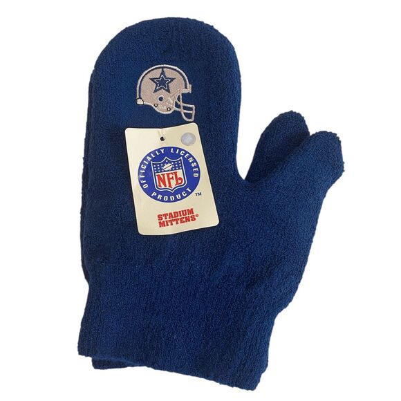 Vintage NWT NFL Cowboys Stadium Mittens Gloves Adult - Picture 1 of 3